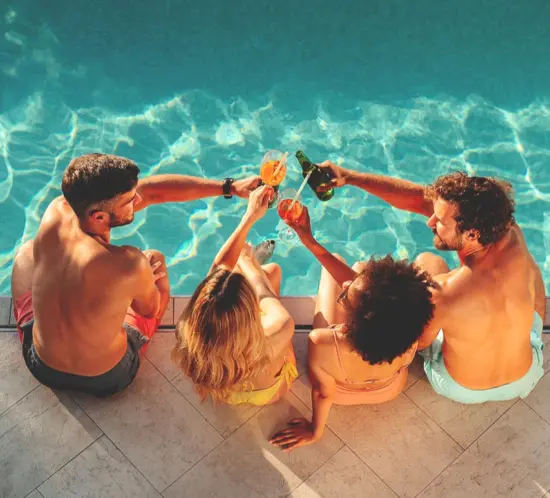 Enjoy the Summer months around a pool with friends or family.